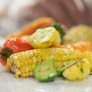 Corn and peppers