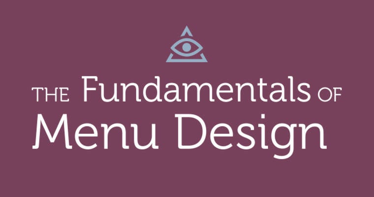 Fundamental of Menu Design