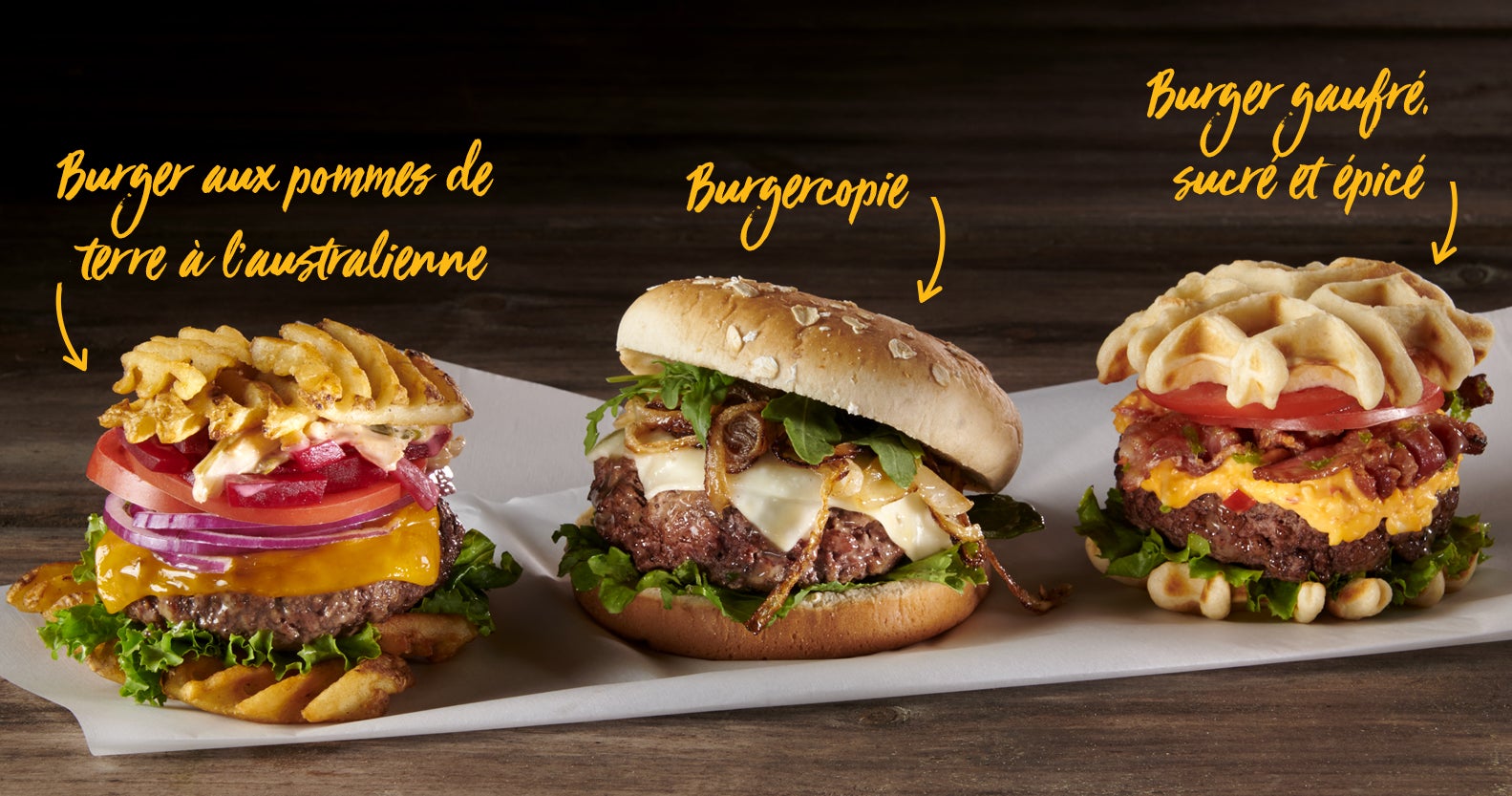 Aussie-Style Lattice Potato Burger, Burgercopia, Sweet and Spicy Waff-urger