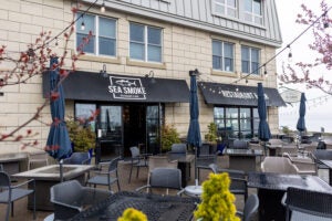 The exterior of Sea Smoke restaurant in Halifax, Nova Scotia