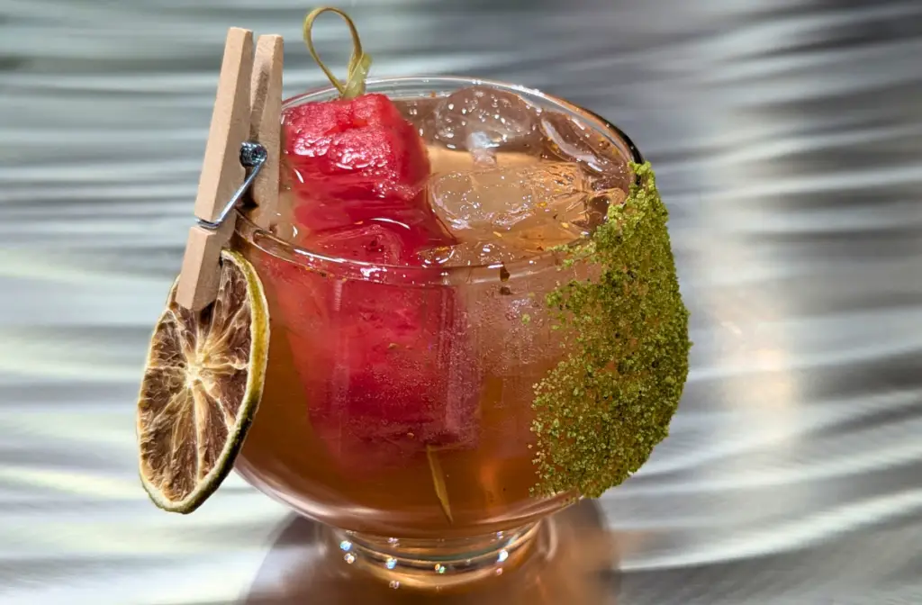 watermelon mint zero proof cocktail